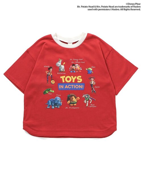 ヴィンテージ 古着　キッズ トイ・ストーリー Tシャツ 赤 Disney（ディズニー） tシャツ ディズニーキャラクター トイ