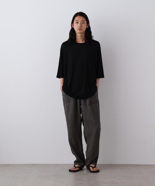 YLEVE（イレーヴ） tシャツ YLEVE / LINEN POCKET T-SHIRT メンズ