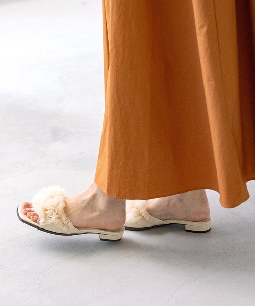 「menue」 フラットサンダル S アイボリー レディース_画像7