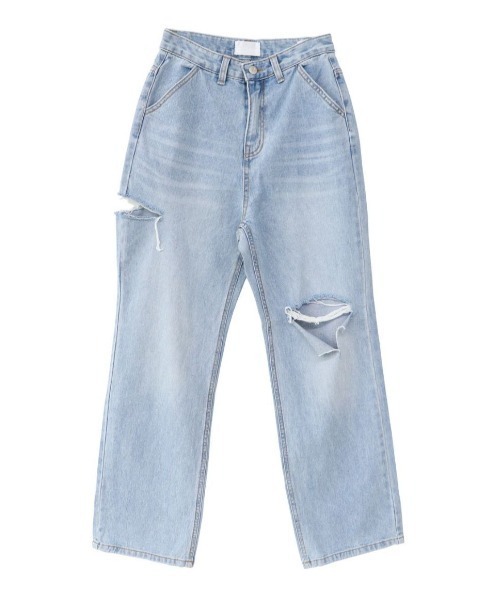 「ISOOK」 デニムパンツ S ブルー レディース_画像7