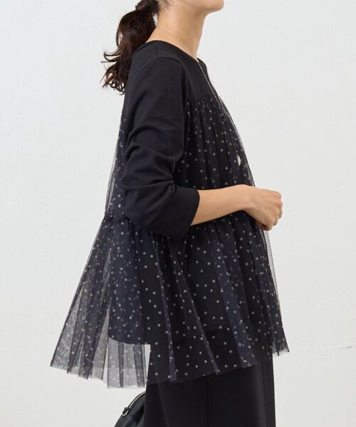 BEARDSLEY（ビアズリー） tシャツ ドットチュールプルオーバー 