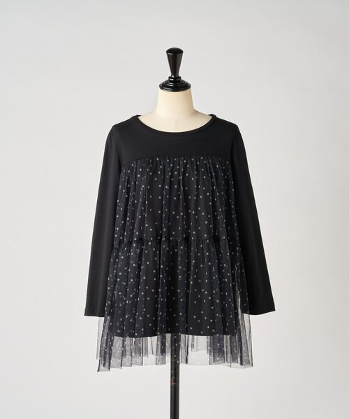 BEARDSLEY（ビアズリー） tシャツ ドットチュールプルオーバー 