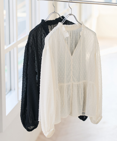 「Spick & Span」 長袖ブラウス FREE ブラック レディース_画像3