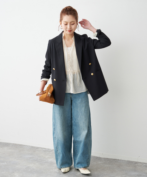 「Spick & Span」 長袖ブラウス FREE ブラック レディース_画像7