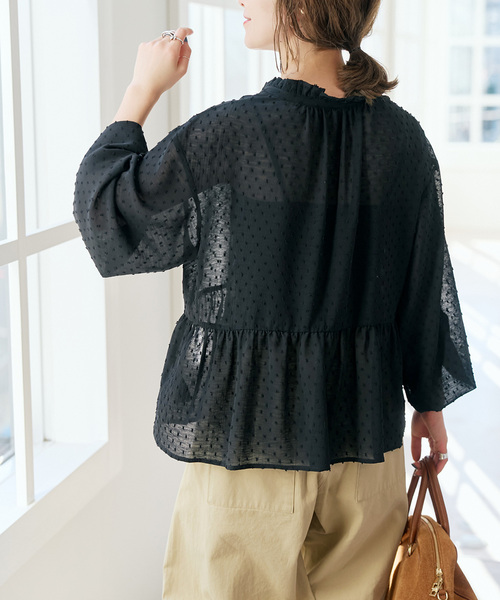 「Spick & Span」 長袖ブラウス FREE ブラック レディース_画像10