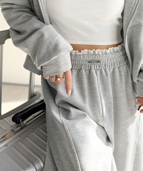 「mily bilet」 スウェットパンツ SMALL オートミール レディース_画像9