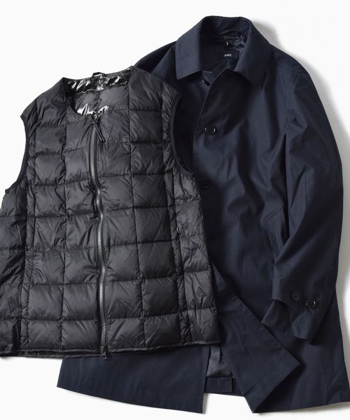 SHIPS ステンカラーコート SC: コットン/CORDURA(R)ナイロン