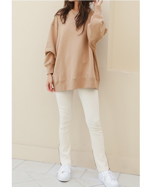 ALEXIA STAM（アリシアスタン） パンツ Zip Hem Rib Pants/ジップヘム 