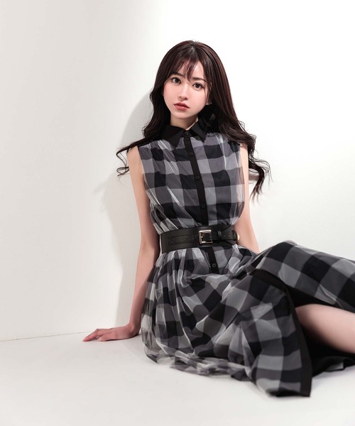 ワンピース ブロックチェックチュールワンピース Zozotown Yahoo 店 通販 Yahoo ショッピング