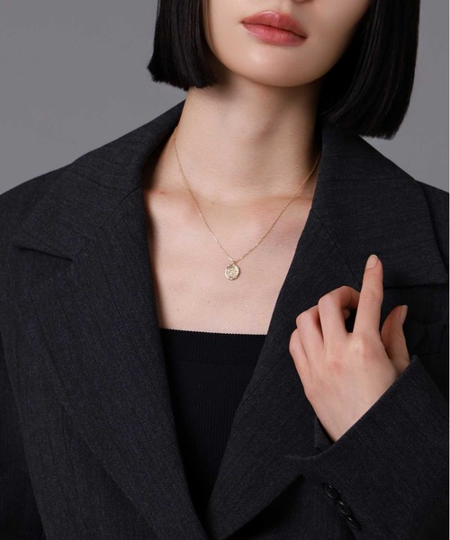 ネックレス “Petite Modern”プチネックレス（イギリス国章コイン）/K10ゴールド「LION HEART / ライオンハート」の画像