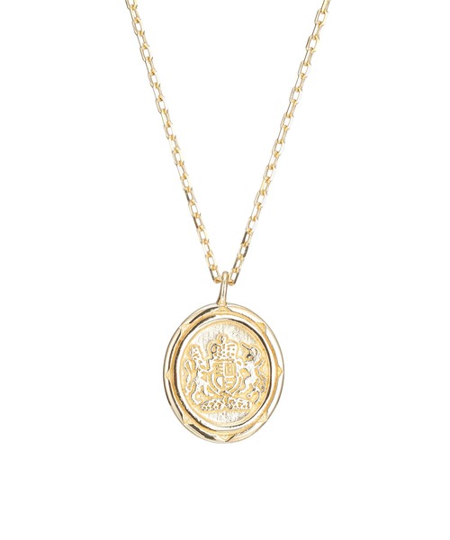 ネックレス “Petite Modern”プチネックレス（イギリス国章コイン）/K10ゴールド「LION HEART / ライオンハート」の画像