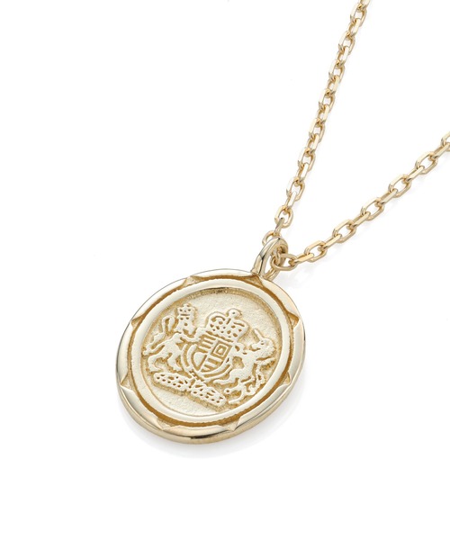 ネックレス “Petite Modern”プチネックレス（イギリス国章コイン）/K10ゴールド「LION HEART / ライオンハート」の画像