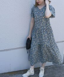 ワンピース Ships Any フラワー プリント ティアード ワンピース ウォッシャブル Zozotown Paypayモール店 通販 Paypayモール