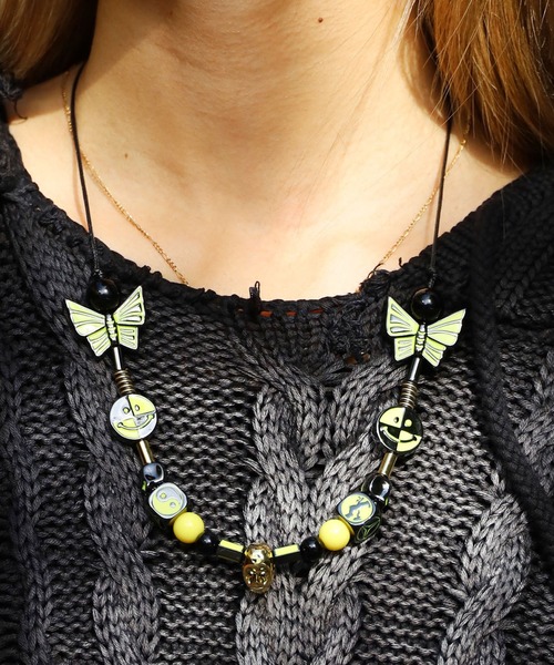 ネックレス EVAE MOB/エヴァーモブ EVAE×ICE MOB Necklace スマイリー 
