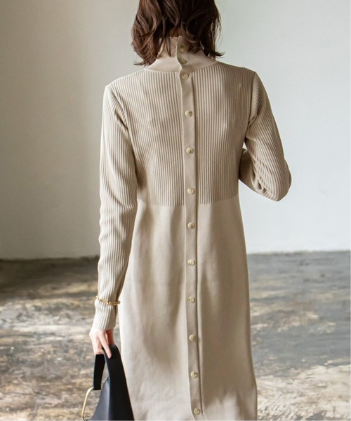 NOBLE（ノーブル） ワンピース 《追加5》カラーブロックニット