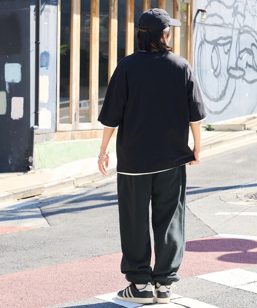 MONO-MART スウェットパンツ ジャージ ルーズシルエットカラー