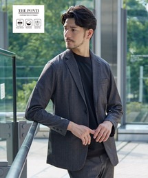 ABAHOUSE GRAYネイビー チェック柄 スーツ ポンチ　48 ABAHOUSE GRAY セットアップ 「上下2点セット/セットアップ対応