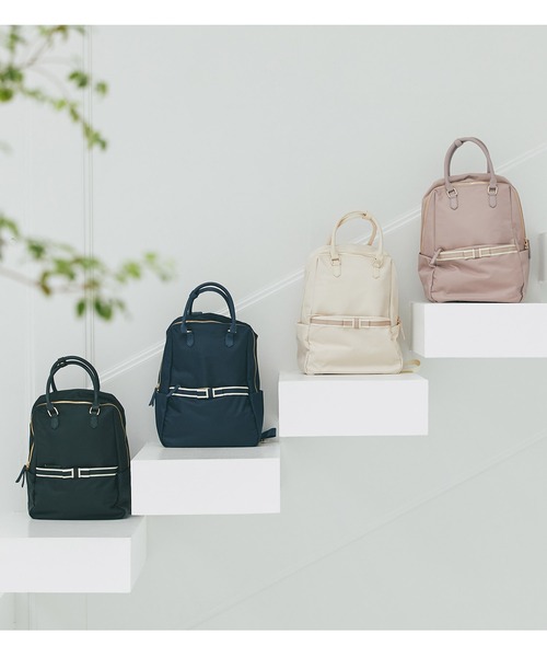 tocco closet（トッコ クローゼット） デイバック リュック 配色リボン