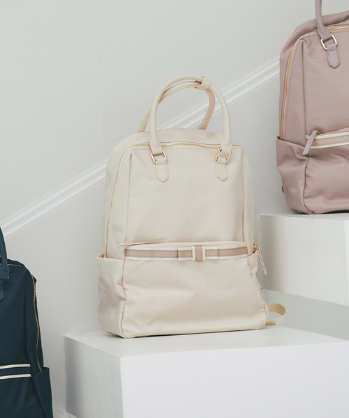 tocco closet（トッコ クローゼット） デイバック リュック 配色リボン