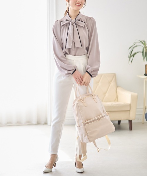 tocco closet（トッコ クローゼット） デイバック リュック 配色リボン