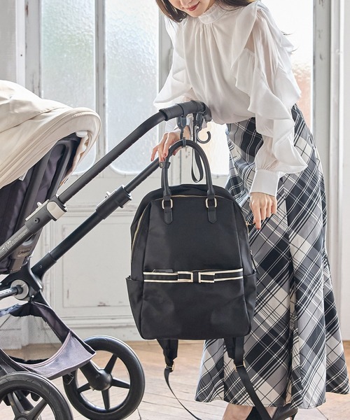 tocco closet（トッコ クローゼット） デイバック リュック 配色リボン