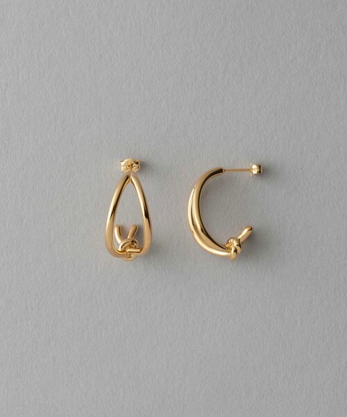 ete ノット ピアス プラチナム ete ピアス ノット レディース : ZOZOTOWN Yahoo!店 - 通販