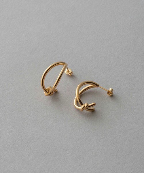 ete ノット ピアス プラチナム ete ピアス ノット レディース : ZOZOTOWN Yahoo!店 - 通販
