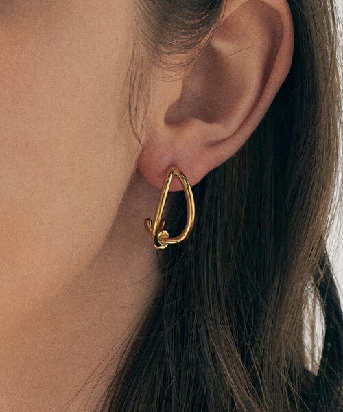 ete ノット ピアス プラチナム ete ピアス ノット レディース : ZOZOTOWN Yahoo!店 - 通販