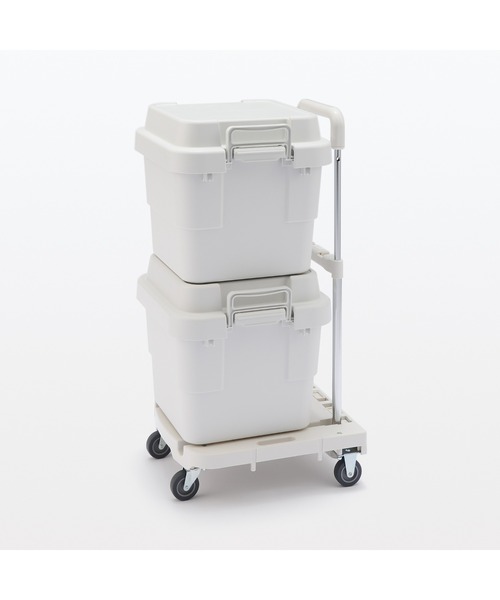 【数量限定】無印良品 持ち手の高さを変えられるポリプロピレン台車 幅39×奥行4 無印良品（MUJI） 収納 持ち手の高さを変えられる ポリプロピレン 台車