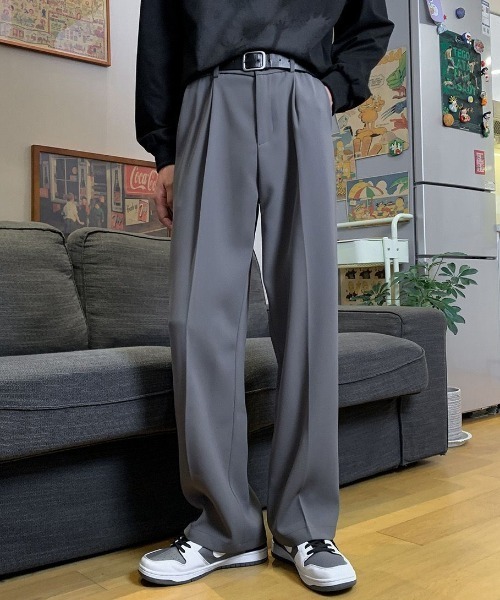 Y's for men タック入りスラックス Y's for men yohji yamamoto タック入り テーパードパンツ（MJ-P0
