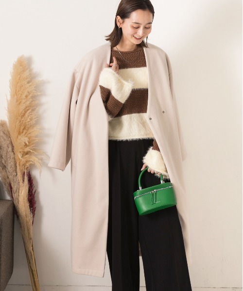 ad thie（アドティエ） ニット セーター ボートネック シャギー