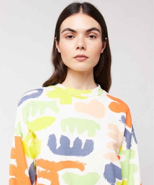 トレーナー スウェット Carnival print sweatshirt レディース