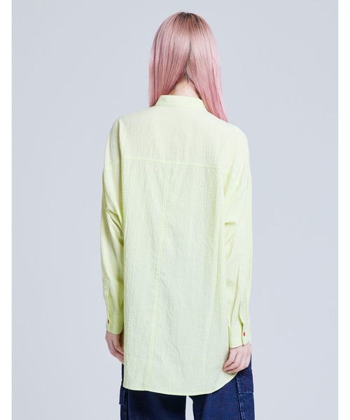 ブラウス シャツ /Little Sunny Bite/checked long shirts レディース メンズ Little sunny bite ブラウス シャツ 「Little Sunny Bite