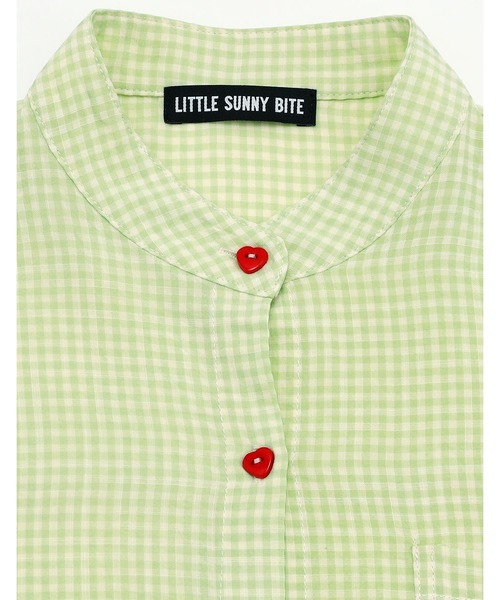 ブラウス シャツ /Little Sunny Bite/checked long shirts レディース メンズ Little sunny bite ブラウス シャツ 「Little Sunny Bite