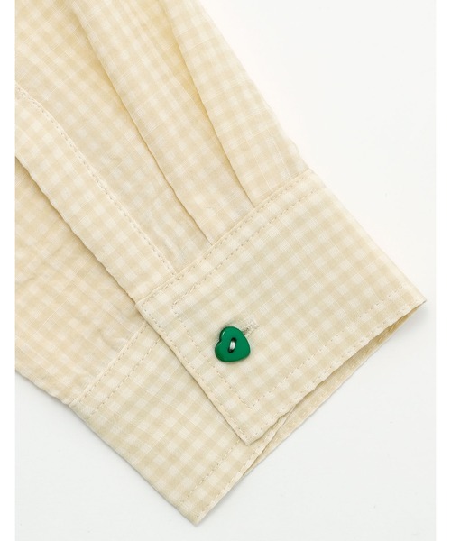 ブラウス シャツ 「Little Sunny Bite」checked long shirts レディース メンズ Little sunny bite ブラウス シャツ 「Little Sunny Bite