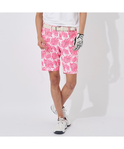 FILA GOLF フィラゴルフ 総柄 ハーフパンツ ゴルフ ウェア ロゴ 人気 FILA GOLF パンツ フィラゴルフ ゴルフウェア ボタニカル