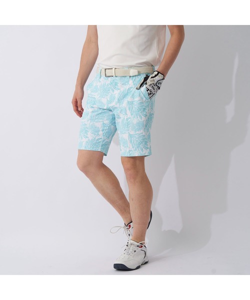 FILA GOLF フィラゴルフ 総柄 ハーフパンツ ゴルフ ウェア ロゴ 人気 FILA GOLF フィラゴルフ ゴルフウェア ショートパンツ メンズ