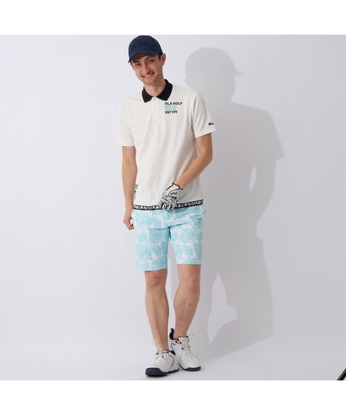 FILA GOLF フィラゴルフ 総柄 ハーフパンツ ゴルフ ウェア ロゴ 人気 FILA GOLF パンツ フィラゴルフ ゴルフウェア ボタニカル