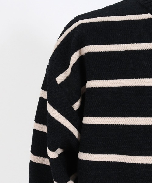 セーター ニット mn2994-ボーダーニットPO-サイセンタク プルオーバー