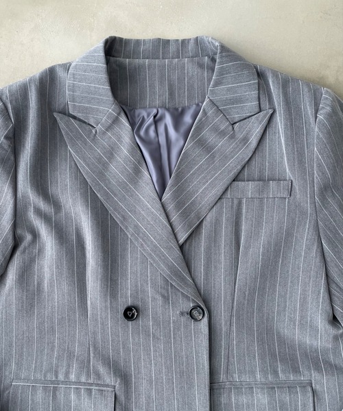 SHAGGIE（シャギー） ジャケット テーラードジャケット ピンストライプ