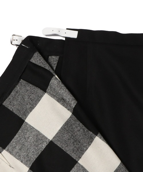 ESTNATION スカート Oneil of Dublin / ベルテッドチェックミニ  