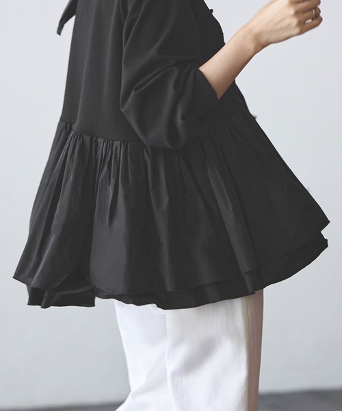RUIRUE BOUTIQUE ブラウス シャツ 洗える ｜ ショルダー フリル