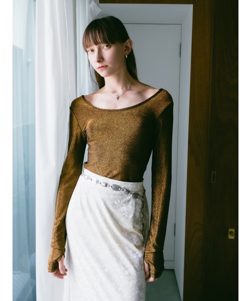 tシャツ 2way Glitter Top/2ウェイグリッタートップ レディース sahara tシャツ 2way Glitter Top/2ウェイグリッタートップ
