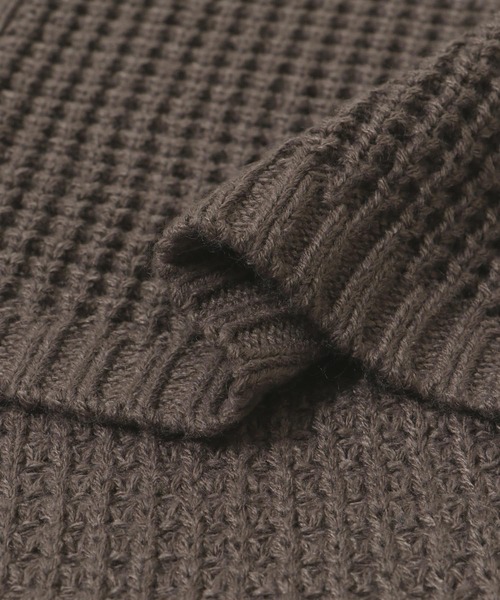 ITEMS URBANRESEARCH セーター ニット ワッフル編み Vネック