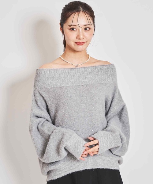 31 Sons de mode ニット セーター スパンコールヤーンニット