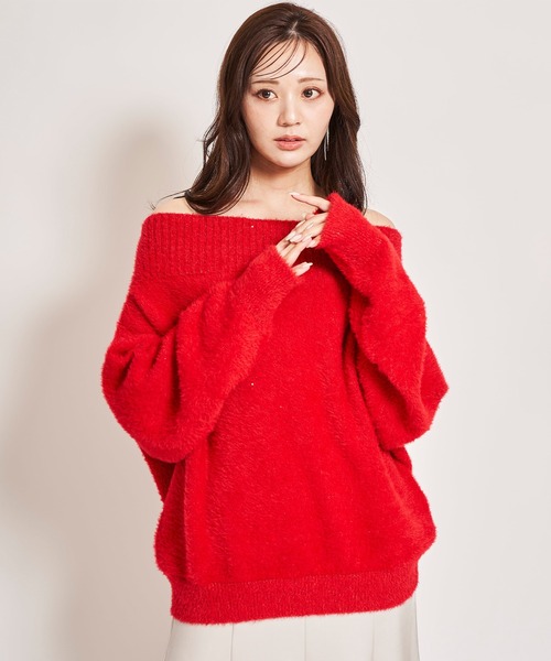31 Sons de mode ニット セーター スパンコールヤーンニット