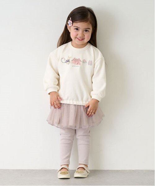 petit main スカート レギンスつきチュールスカート キッズ 子供