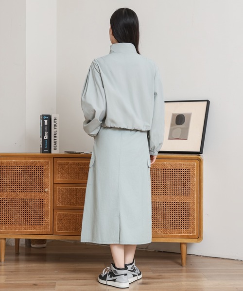 SUWDEE コート アウター compact jacket × cargo skirt setup SUWDEE コート アウター compact jacket × cargo skirt setup