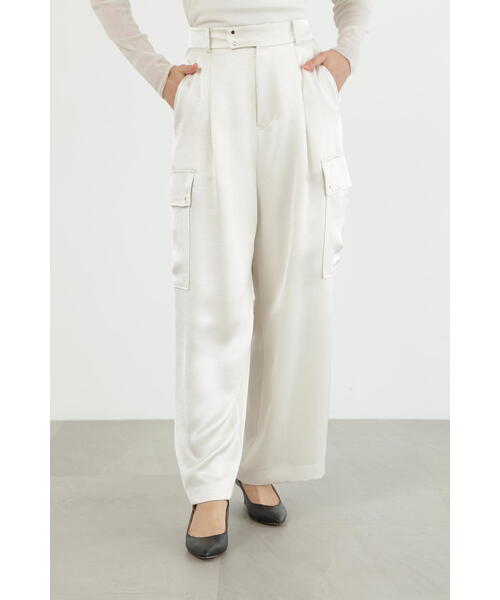 JILL STUART（ジルスチュアート） カーゴパンツ サテンカーゴパンツ