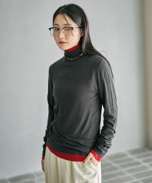 LEPSIM（レプシィム） tシャツ テンセル混タートル 145367 レディース